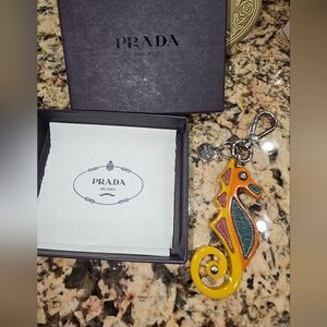 Prada Multicolor Seahorse Keychain Or Bagcharm